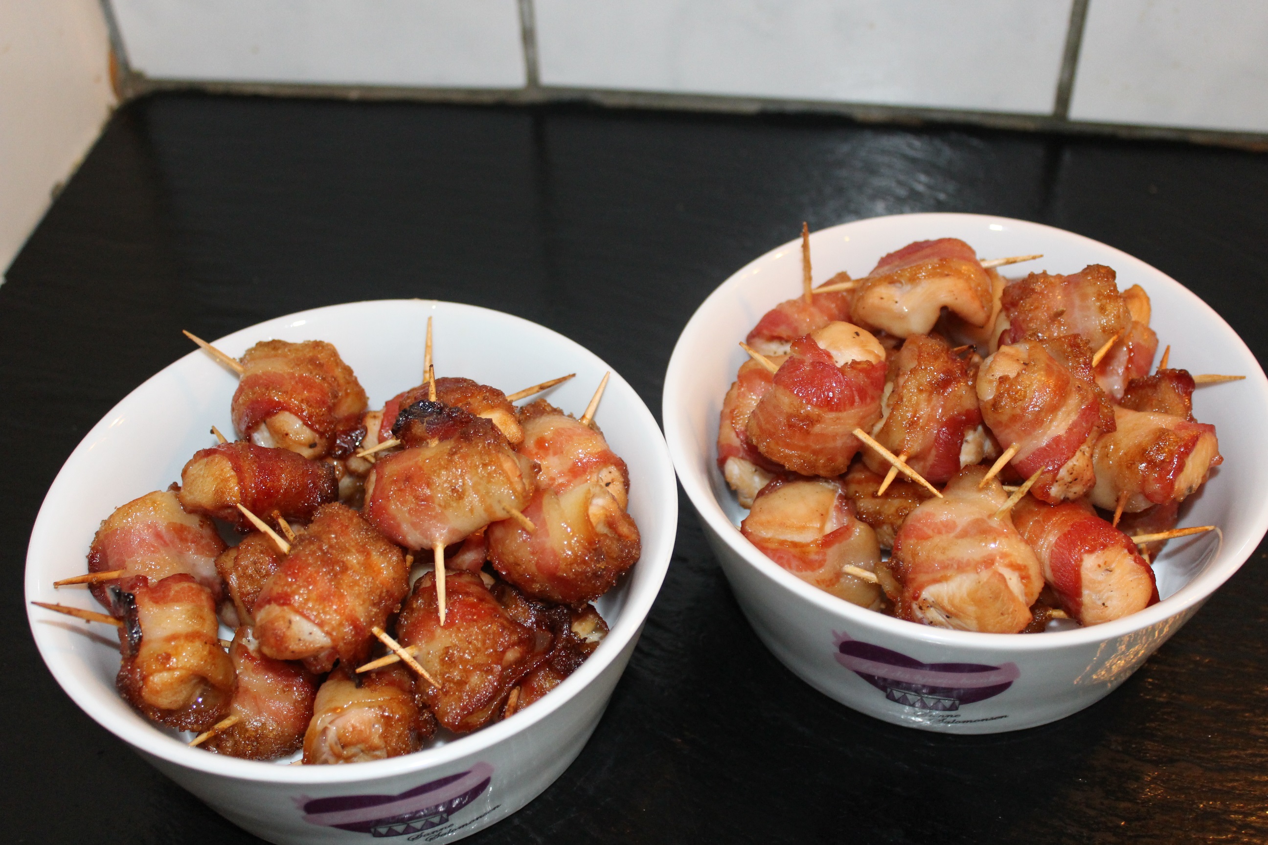 Chicken-bacon bites