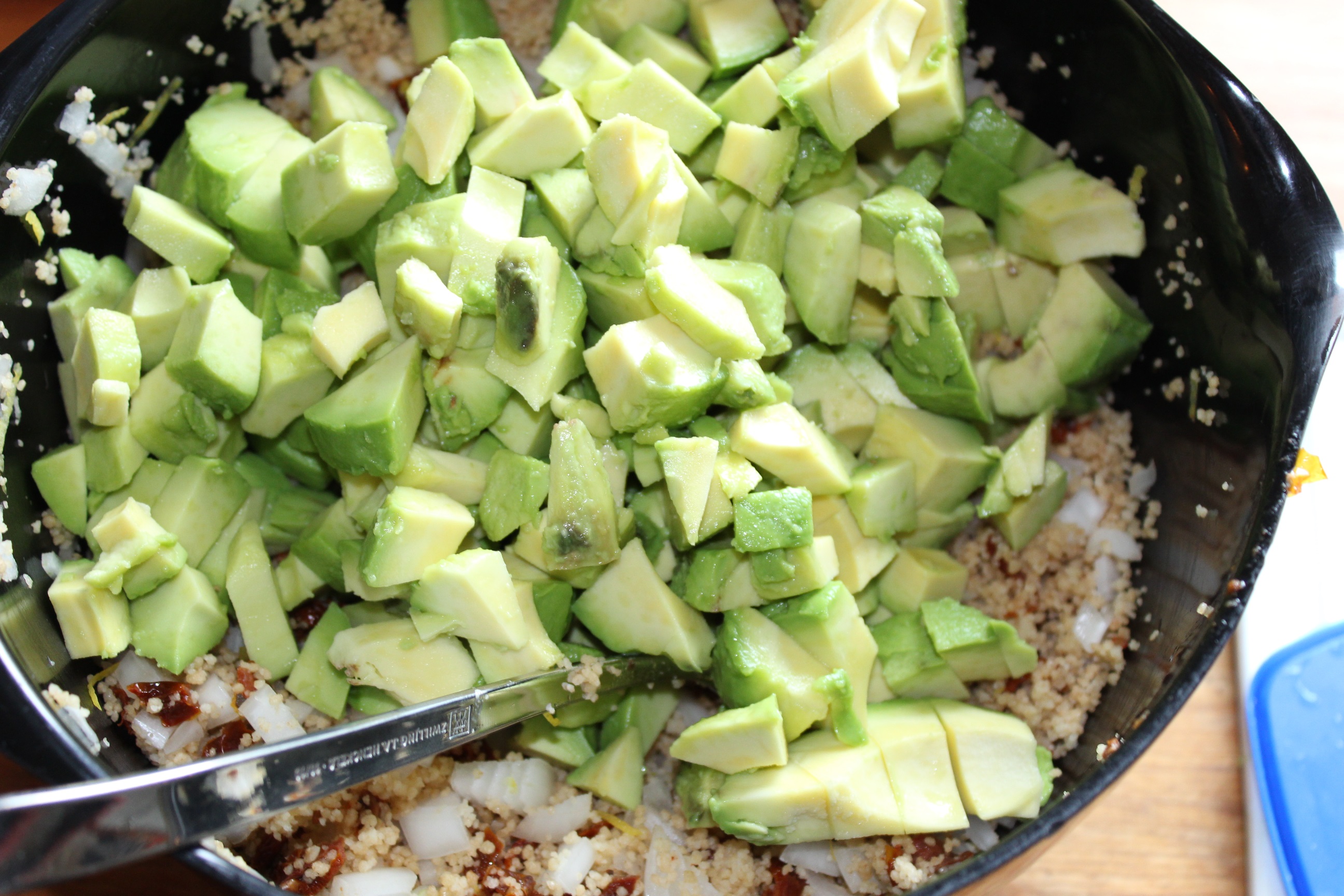 Couscous salat med avocado