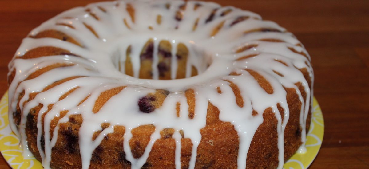 Lemon blueberry bundt cake