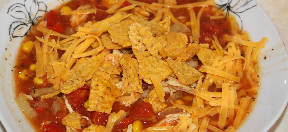 Fajita-kylling suppe