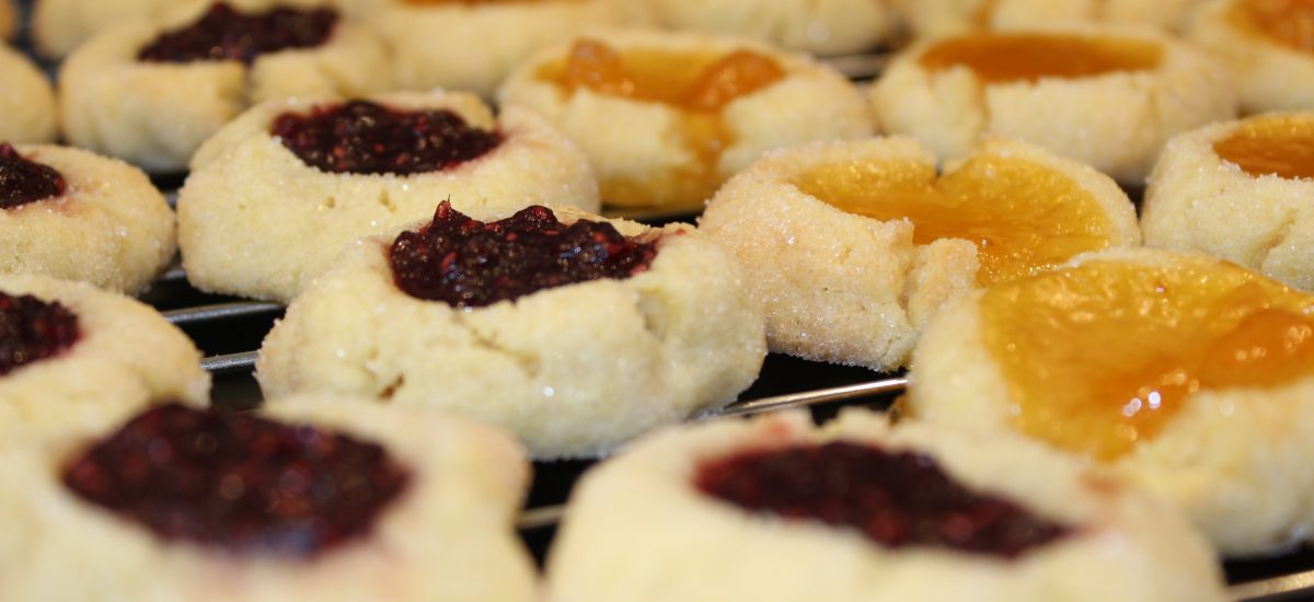 Tommelfinger-kage med marmelade