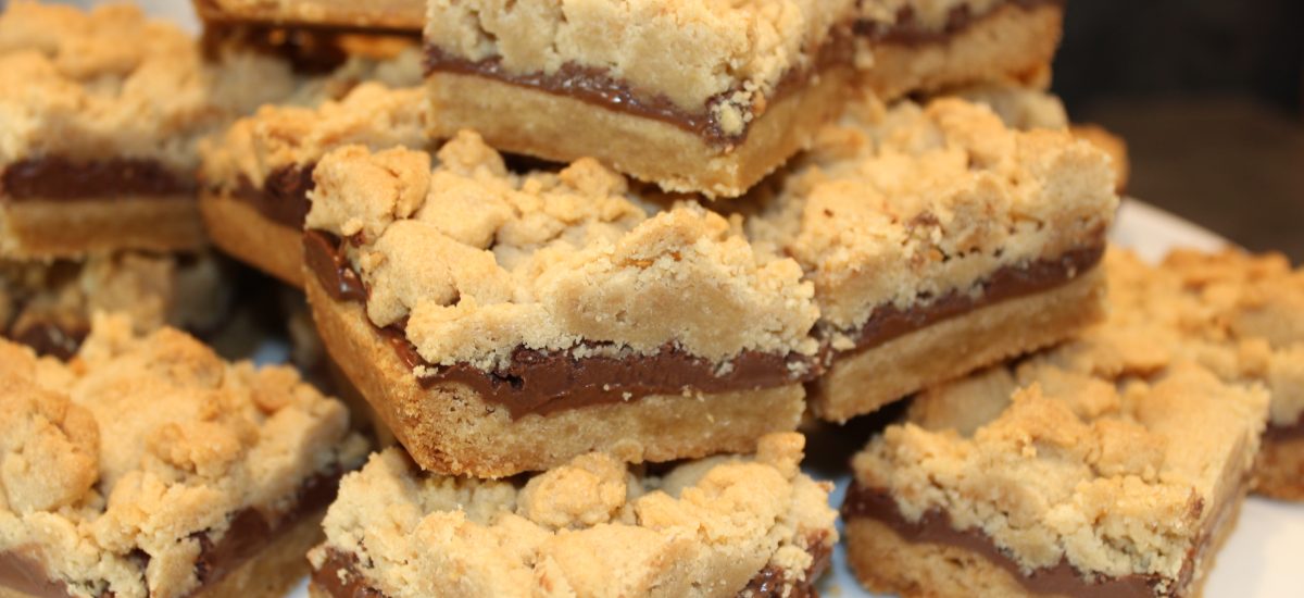 Nutella shortbread bar